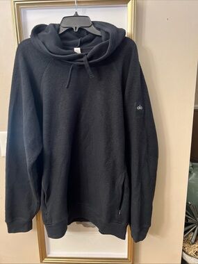 ALO Yoga Men's Soft Fleece The Triumph Hoodie Sweatshirt Gray Size 2 XL